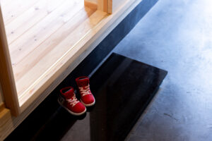 土間のある玄関